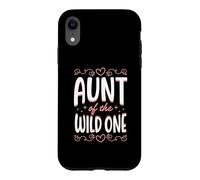 Custodia per iPhone XR Aunt Of The Wild One Compleanno Party Supply