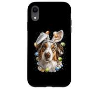 Custodia per iPhone XR Australian Shepherd - Uova di coniglio pasquale australiano orecchie da coniglio