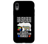 Custodia per iPhone XR Autismo Mamma Orso Parlerò Fight Advocate per te