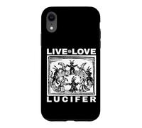 Custodia per iPhone XR Ave Satana Live Love Lucifer With Dancing Demons Original