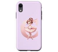 Custodia per iPhone XR Ballerina Ragazza Danza Nome Prima Lettera C Ragazza Tutu Ballet