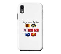Custodia per iPhone XR Bandiera anglosassone regni d'Inghilterra scritta nera
