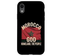 Custodia per iPhone XR Bandiera del Marocco Dio Patria Il Popolo Patrimonio Nazionale Orgoglio