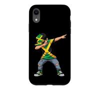Custodia per iPhone XR Bandiera giamaicana Dab Pose Caribbean Pride
