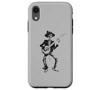 Custodia per iPhone XR Banjo Dancing Skeleton Bluegrass Music Festival