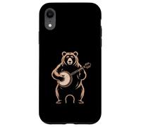 Custodia per iPhone XR Banjo Suonare Orso Bluegrass Country Music