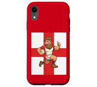 Custodia per iPhone XR Barrelling Forward, divertente eroe del rugby inglese