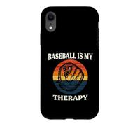 Custodia per iPhone XR Baseball Is My Therapy Vintage Retro Glove Player