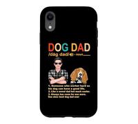Custodia per iPhone XR Basset Hound Dog Dad Definition Funny Fathers Day