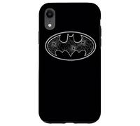Custodia per iPhone XR Batman Glass Hole Logo