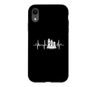 Custodia per iPhone XR Battito cardiaco degli scacchi