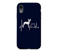 Custodia per iPhone XR Battito cardiaco senza peli messicano ECG Pulse Xoloitzcuintli
