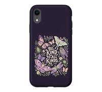 Custodia per iPhone XR Be Kind Farfalla Falena Libellula Natura Citazione