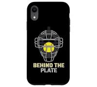 Custodia per iPhone XR Behind The Plate Softball Catcher Fastpitch Infield Catcher