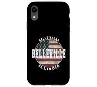 Custodia per iPhone XR Belleville, Illinois, vendemmia, bandiera americana