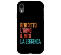 Custodia per iPhone XR Benedetto L'Uomo Il Mito La Leggenda Festa di Compleanno