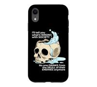 Custodia per iPhone XR Bevanda Di Halloween Dal Teschio Dei Tuoi Nemici