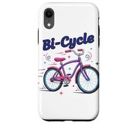 Custodia per iPhone XR Bi-Cycle Bisessuale Pride Bandiera Colori Bicicletta Pun Design
