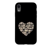 Custodia per iPhone XR Biblioteca per amanti del libro di lettura a forma di cuore