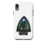 Custodia per iPhone XR Bigfoot Arrowhead Sasquatch Scopri la grafica del cielo notturno