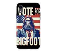Custodia per iPhone XR Bigfoot for President Election Vote Sasquatch USA Flag 2024