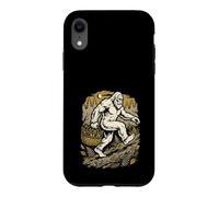 Custodia per iPhone XR Bigfoot Funghi Foraggiamento Morel Hunter Forest Adventure