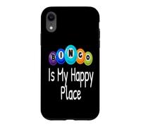 Custodia per iPhone XR Bingo è il mio posto felice Vincitore amante dei giocatori di bingo divertente