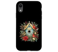 Custodia per iPhone XR Birdhouse Cardinal Winter Birds Lover - Birdwatcher natalizio