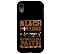 Custodia per iPhone XR Black History Heritage Of Unshakeable Faith Uomini Donne Bambini