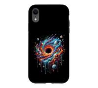 Custodia per iPhone XR Black Hole Physics Color Burst Space Lovers Astrophysicist