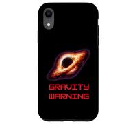 Custodia per iPhone XR Black Holes Gravity Warning Maglietta Fun Space Physics