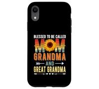 Custodia per iPhone XR Blessed To Be Called Mom Grandma Great Grandma Mother's Day