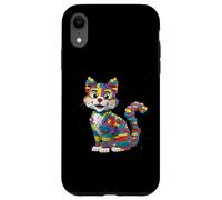 Custodia per iPhone XR Blocchi da costruzione per bambini Master Builder Cat Brick Builder