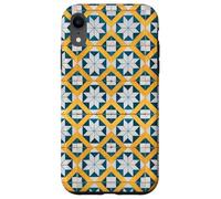 Custodia per iPhone XR Blu Bianco Giallo Portogallo Lisbona Tile Pattern