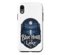 Custodia per iPhone XR Blue Hour at the Lake Badge Lakecore Estetica