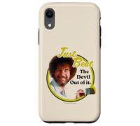 Custodia per iPhone XR Bob Ross Just Beat The Devil Out of It