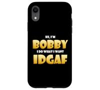 Custodia per iPhone XR Bobby Costume IDGAF Funny Meme Halloween Costume For Bobbys