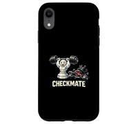 Custodia per iPhone XR Bodybuilding Chess Piece Sollevamento Pesi King Sconfitta