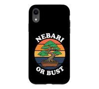 Custodia per iPhone XR Bonsai Tree Nebari Or Bust Vintage Sunset Gardening