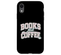 Custodia per iPhone XR Books And Coffee Cozy Reader Typography Pastel Design
