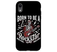 Custodia per iPhone XR Born To Be A Rockstar Rock N Roll Rock Band Chitarrista Punk