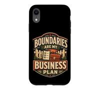 Custodia per iPhone XR Boundaries Are My Business Plan Umorismo limiti