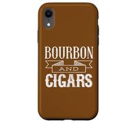 Custodia per iPhone XR Bourbon e sigari stile vintage invecchiato
