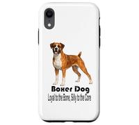 Custodia per iPhone XR Boxer Dog Fedele all'Osso Silly to the Core Pet Style