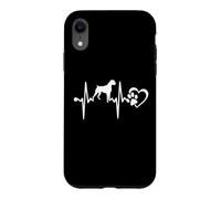 Custodia per iPhone XR Boxer Dog Heartbeat Funny Puppy Dogs Lovers