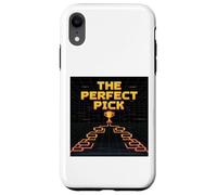 Custodia per iPhone XR Bracket Buster Gioco Logica Retro Grid Strategia di vittoria