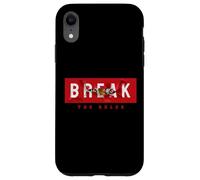 Custodia per iPhone XR Break the Rules Wild Tiger Quotes Illustration Graphic