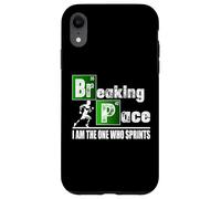 Custodia per iPhone XR Breaking Space Running Funny Runner