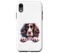Custodia per iPhone XR Brittany English Springer Spaniel Cocker Spaniel Dog Face
