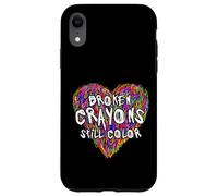 Custodia per iPhone XR Broken Crayons Still Color Mental Health Awareness